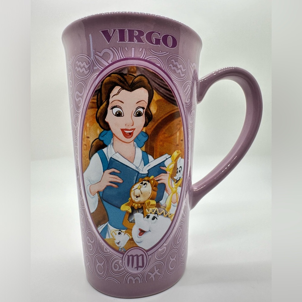Disney Store Large Belle Coffee Tea Mug Virgo Horoscope